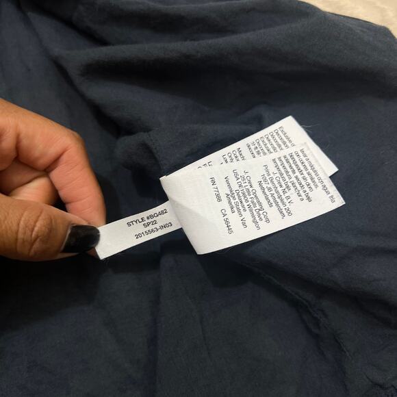 J. Crew Smocked Linen Daydream Dress Zinnia Floral Size MT Boho Dress - Picture 11 of 11